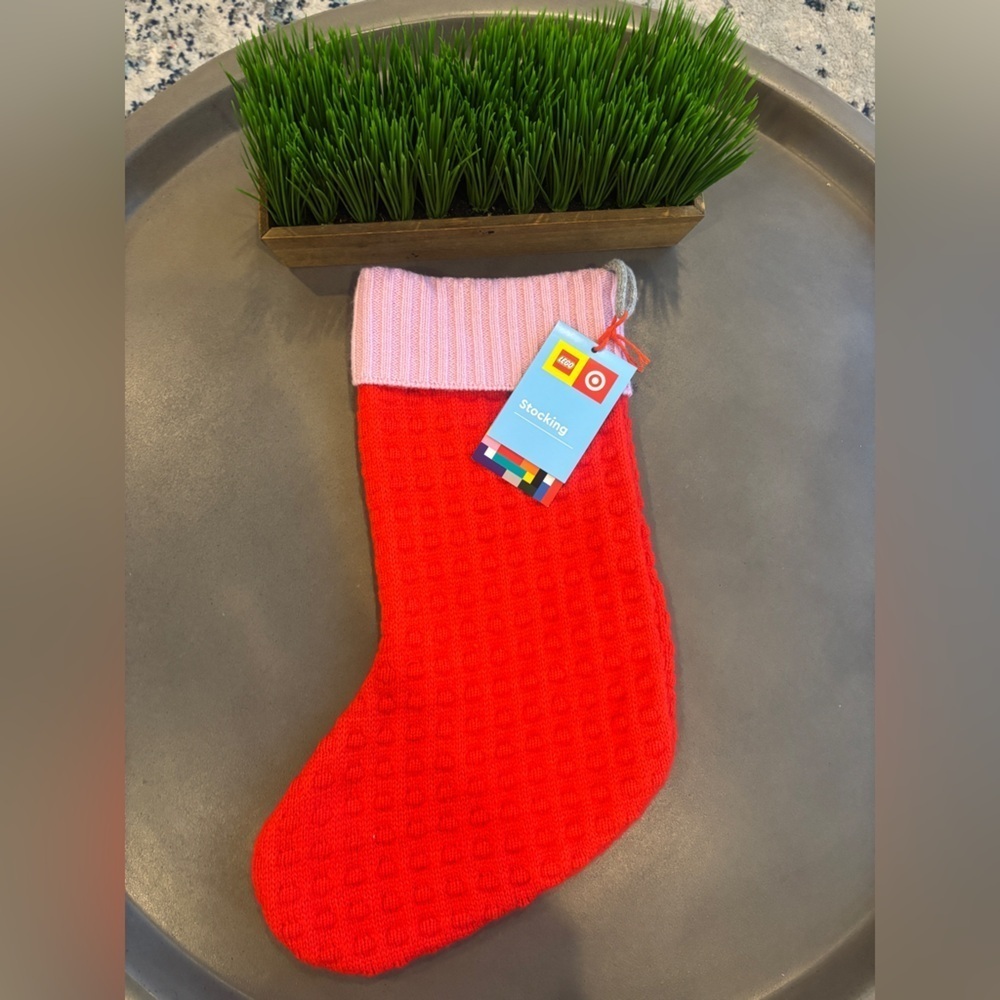 Lego Collection x Target Christmas Stocking
Sweater Knit Pink/Red NEW! - Picture 3 of 6